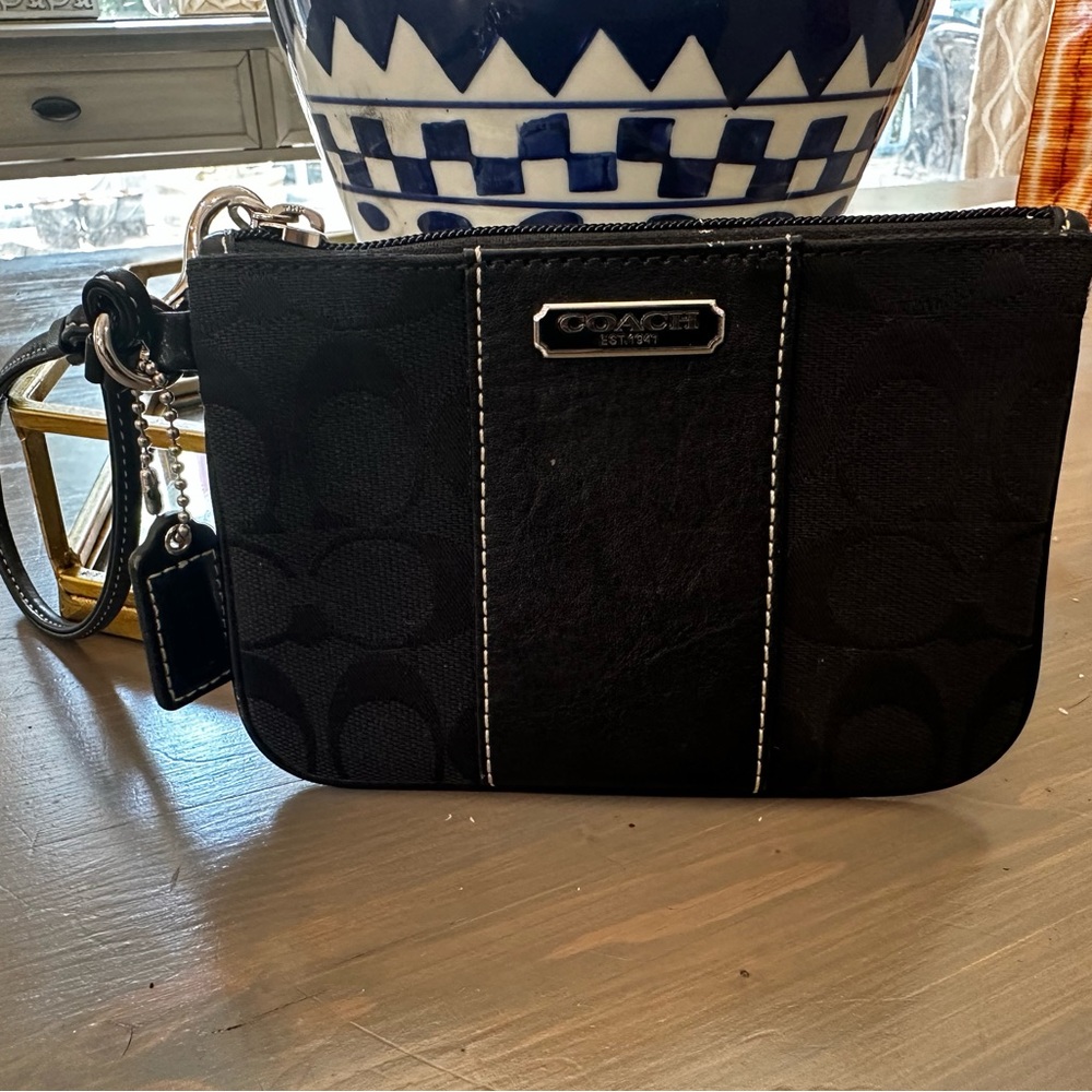Black Coach Wristlet